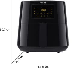 Philips Airfryer Essential 3000 Series - HD9270/96 - 6,2 liter (XL) - Heteluchtfriteuse - Warmhoudfunctie - 14 in 1 kookfuncties - Met spiesjes & grillrooster — thumbnail 4