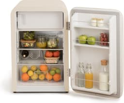 CREATE - Koelkast in retrostijl - Gebroken wit - Handvat Marmer - FRIDGE RETRO 107L — thumbnail 5