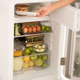 CREATE - Koelkast in retrostijl - Gebroken wit - Handvat Zilver - FRIDGE RETRO 107L — thumbnail 5