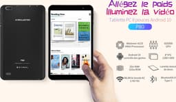 TECLAST P80 8-inch touchscreen-tablet Android 10 2GB RAM + 32GB ROM HD-tablet IPS Quad-Core Bluetooth 5.0 WiFi-ondersteuning TF-extensie Type-C 4000mAh — thumbnail 10