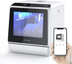 Mini Vaatwasser - Campingvaatwasser - met APP - 900W - 5 L - Geschikt voor keukens, kantoren, caravans — thumbnail 1