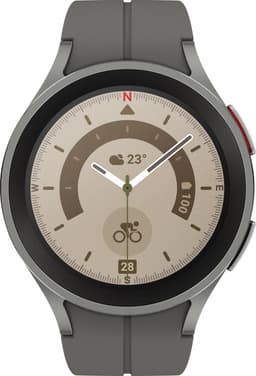 Samsung Galaxy Watch5 Pro - LTE/4G Smartwatch heren en dames - 45 mm - Titanium — thumbnail 1