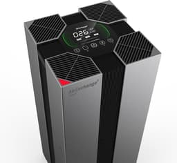 AirExchange® 750-T Antraciet Luchtreiniger | HEPA H14 filter, Carbon, ionisator, UV-C lamp | Beschermt met >99.995% tegen virussen, bacteriën, aerosolen, schimmels, pollen, fijnstof en geuren | Effectieve reiniging tot 750m³/uur | Geschikt tot 120m². — thumbnail 6
