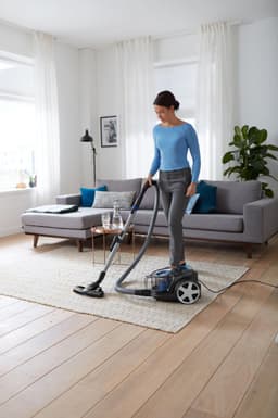Philips Stofzuiger zonder Zak FC9331/09 - Alle Vloertypen - Sterke Zuigkracht - Met H13 Allergiefilter - Met Extra Mondstuk - Blauw — thumbnail 7