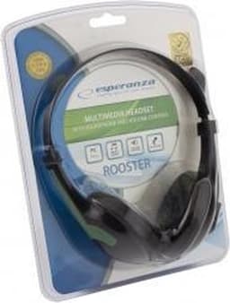 Esperanza EH158G hoofdtelefoon/headset Hoofdband Zwart, Groen — thumbnail 5