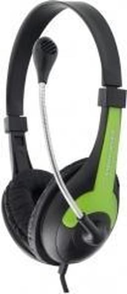 Esperanza EH158G hoofdtelefoon/headset Hoofdband Zwart, Groen — thumbnail 2