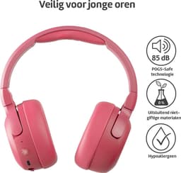 POGS - The Turtle - Draadloze over-ear koptelefoon met Noise Cancelling - Bluetooth - Veilige volumebegrenzing - Duurzaam - Gratis app voor extra functies - rRoze — thumbnail 2