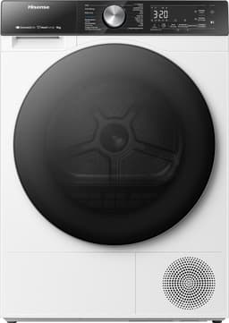 Hisense 5S Serie DH5S902BW Wasdroger met C Energielabel - Warmtepompdroger - 9kg - ConnectLife - Basket Dry — thumbnail 1