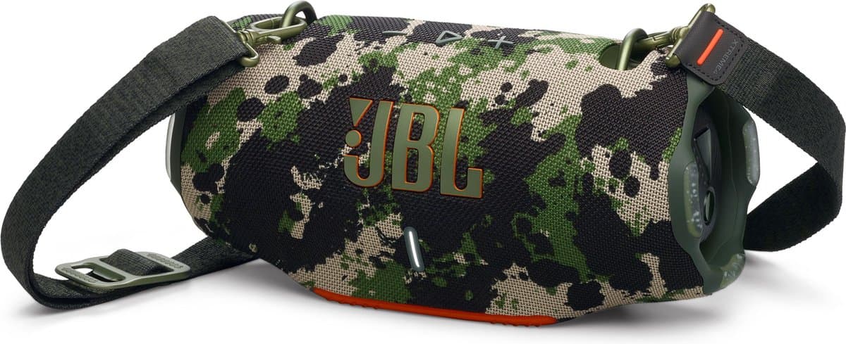 JBJBL Xtreme 4 - Draagbare Bluetooth Speaker - Met Afneembare Schouderband - Draadloze Muziek Box - 24 uur - Waterdicht - IP67 - Inclusief adapter - Camo — afbeelding 1