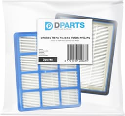 2x Dparts HEPA filter geschikt voor Philips PerformerActive series - Performer Active Eco stofzuigerfilter - stofzuiger hepafilter - nr. CP0425/01 - 432200493941 — thumbnail 2