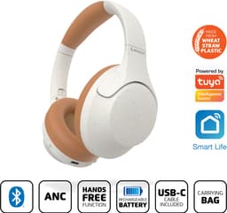Lenco HPB-830GY - Draadloze over-ear Koptelefoon met Noise Cancelling - Grijs — thumbnail 2