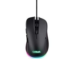 Trust GXT 922 Ybar Gaming Muis - 7200 DPI - RGB Verlichting - USB Bedrade Gaming Muis - Zwart