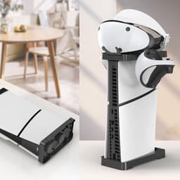 YONO Standaard Horizontaal en Verticaal geschikt voor Playstation 5 SLIM - PS5 Stand 2in1 - Accessoires - Houder - Zwart — thumbnail 3