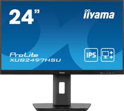 iiyama ProLite XUB2497HSU-B1 - 24 Inch - IPS - Full HD - USB-hub - In hoogte verstelbaar — thumbnail 10