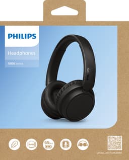 PHILIPS TAH5209BK lichtgewicht On Ear draadloze Bluetooth Headphones met Passive Noise Isolation - 65 uur afspeeltijd, natuurlijk geluid, heldere gesprekken, dynamische bass, 2 uur USB-laden - Zwart — thumbnail 9