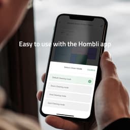 Hombli Slimme Robotstofzuiger - LiDAR Navigatie - Dweilen (300 ml) - No-Go Zones Anti-Val Sensor HEPA Filter - Compatibel met Alexa, Google en Siri- Alle vloeren - Zwart — thumbnail 4