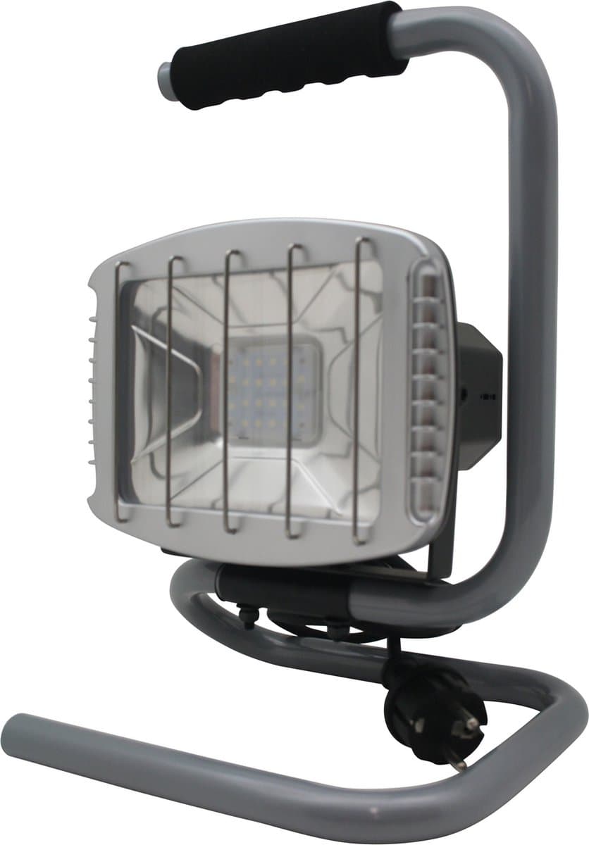 Hofftech LED bouwlamp met Bluetooth speaker - 20W - IP65 - zilverkleurig — afbeelding 1
