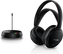 PHILIPS SHC5200/10 HiFi TV Hoofdtelefoon Draadloos Over-Ear (32-mm-Luidspreker, Draadloze FM-transmissie, Zelfinstellende Binnenhoofdband, Lichtgewicht Ontwerp, Oplaadbaar), Zwart — thumbnail 9