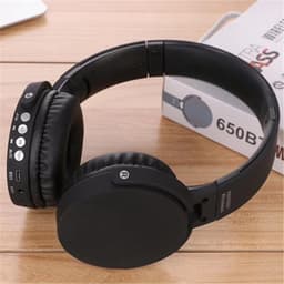 Bluetooth koptelefoon over ear, draadloze koptelefoon en vaste Inklapbaar headsets met een ingebouwde microfoon, Micro SD/TF, FM Geschikt voor: iPhone/Samsung/iPad/Huawei – 650BT Zwart — thumbnail 1
