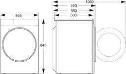 Hisense 3S Serie WF3S9043BB3 - Zwarte Wasmachine met Energielabel A -30% - 9kg - 72dB (A) - Steam Wash -1400 toeren - Power Wash 49' - ConnectLife - Inhoud Trommel 60 Liter — thumbnail 12