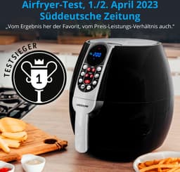 MEDION friteuse, ca. 1500 watt, digitaal bedieningspaneel, totale inhoud 4 liter, olievrij frituren, 30 min timer, oververhittingsbeveiliging, MD17320 zwart — thumbnail 11