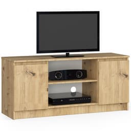 AKORD Furniture Factory OP0LRTV120ART, Eiken, 2 schappen, Mat, 2 deur(en), 400 mm, 1200 mm — thumbnail 1