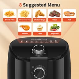 Aigostar Airfryer - Heteluchtfriteuse 4 liter - 1500W Zwart — thumbnail 3
