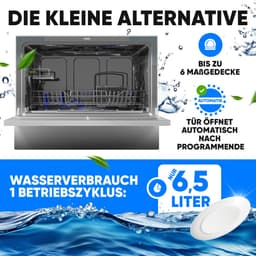 Bomann TSG 7405- mini vaatwasser - wit — thumbnail 11