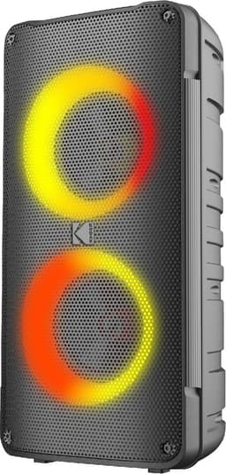 Kodak Portable Party Speaker PRPS-1775 - Double Woofer 4 ”, Bluetooth, TWS, USB / TF, AUX Input & Karaoke Mic, Disco Light Effects, 3000mAh Battery, Wireless Microphone Inbegrepen - Zwart — thumbnail 4