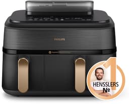 Philips 5000 series NA552/00 - Dubbele heteluchtfriteuse - 9L - 2750W - Zwart — thumbnail 2