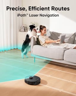 eufy Clean L60 Hybrid SES Robotstofzuiger met dweilfunctie - Robot Vacuum - 5.000 Pa Zuigkracht, Met automatisch leegstation, Bestuurbaar via smartphone — thumbnail 6