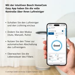 Bosch Air 6000i App-Gestuurde Luchtzuiveraar - Maximale Zuivering voor Grote Ruimtes — thumbnail 3