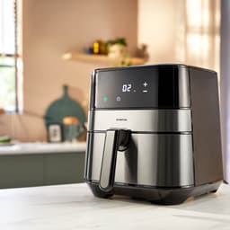 Inventum GF500HLD Airfryer XL - 5L - 8 programma's - 80-200 °C - Tot 5 personen - Zilver/Zwart — thumbnail 3