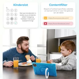 ATouch Kindertablet Tab 10 Plus – Kindertablet Vanaf 3 jaar – Kindertablets 2026 Model – 10 Inch Kids Tablet – Android 15 – Kinder Tablet – Inclusief 64GB+64SD & Screenprotector - Blauw — thumbnail 5