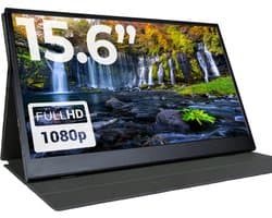 Denver Portable Monitor 15.6 Inch - Full HD - IPS Beeldscherm - Draagbare Gaming Monitor - HDMI - USB-C - PMO15602 - Model 2025