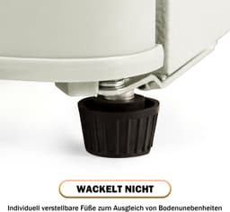 Merax Retro Mini Koelkast met Vriesvak - 60L - Dubbele Deur - 88.8 cm Hoog - Energieklasse E - LED-Verlichting - Creme Wit — thumbnail 14