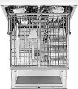 Inventum IVW6050A inbouw vaatwasser - 14 couverts - Volledig integreerbaar - Besteklade-Bestekmand - Stil: 42 dB - 8 programma’s - Max nishoogte 86,5 cm - Binnenverlichting - Projectie vloer - Extra droog optie - Startuitstel - Energielabel C — thumbnail 10