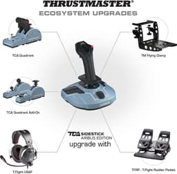 Thrustmaster TCA Officer Pack Airbus Edition - Flight Control Systeem - joytick en Throttle Quadrant - voor PC — thumbnail 8