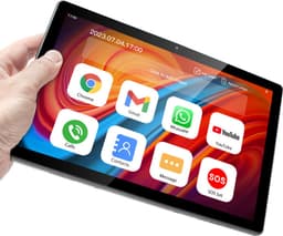 Lipa F50 senioren tablet - Tablet voor ouderen - Senioren telefoon 4G - Senioren mobiel 4G - Senioren smartphone - Met docking - 10.1 inch - 64 GB opslag - 4G SIM - Android 13 - SOS noodknop - GPS - Grote toetsen & dubbele speaker - Google Playstore — thumbnail 5