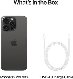 Apple iPhone 15 Pro Max - 256GB - Zwart Titanium — thumbnail 8