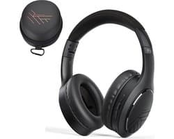 PowerLocus P19 Bluetooth Koptelefoon - Koptelefoon Draadloos - tot 70 Uur Speeltijd en met Aux Kabel - Over Ear Hoofdtelefoon - 3 EQ-Modi - Met Draagtas – Zwart