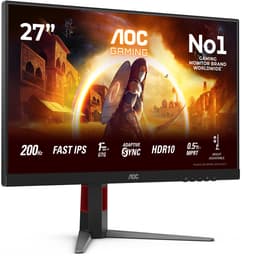 AOC 27G4HA - Full HD IPS Gaming Monitor - G-Sync Compatible - Ergonomisch - 200Hz - 27 inch — thumbnail 6