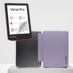 PocketBook Verse Pro Passion Red e-reader – Inclusief Transparant Paars Hoesje (shell cover) – Voordeelbundel — thumbnail 1