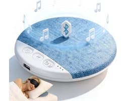 Nieuw model Bluetooth-kussenspeaker 2026 – Bluetooth-speaker voor onder het kussen met witte ruis – Microfiber Bluetooth 5.4-bedspeaker – Geschikt voor zijslapers – Beengeleidingstechnologie (blauw*1)