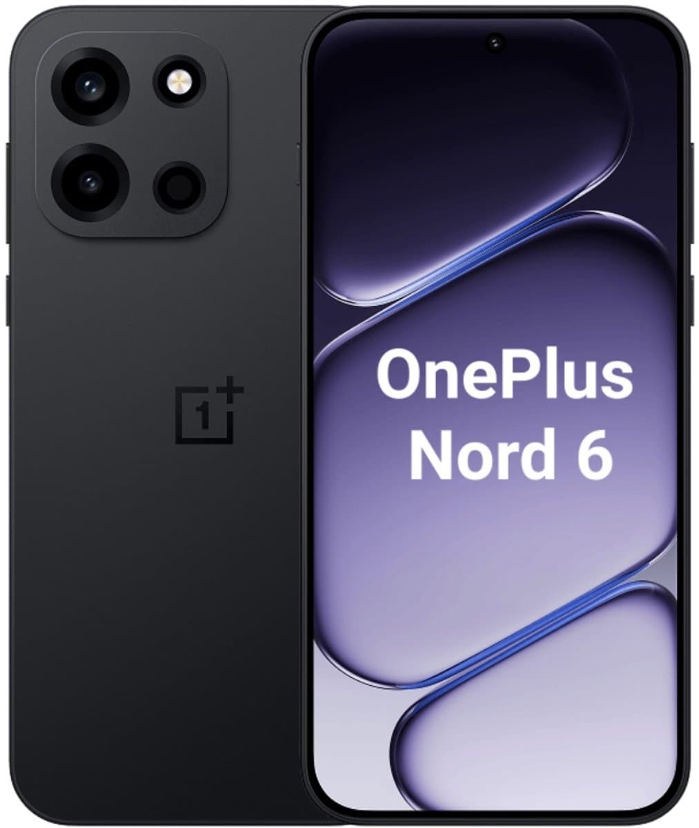 OnePlus Nord 6 - 5G Smartphone - 12GB+512GB - 6.78" 165Hz AMOLED - 7500mAh - IP69K - Obsidian Black (Zwart) — afbeelding 1