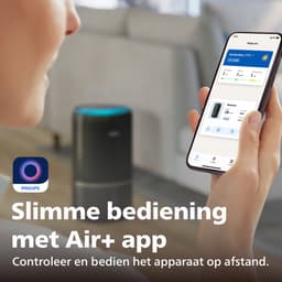 Philips PureProtect 3400 Series - Luchtreiniger en Bevochtiger - CADR 300m3/u - Ruimtes tot 78m2 - 3 Laags HEPA Filtratie - Air+ App - Ultrastil - Nachtlampje - Zwart - AC3421/13 — thumbnail 7