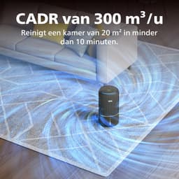 Philips PureProtect 3400 Series - Luchtreiniger en Bevochtiger - CADR 300m3/u - Ruimtes tot 78m2 - 3 Laags HEPA Filtratie - Air+ App - Ultrastil - Nachtlampje - Zwart - AC3421/13 — thumbnail 5