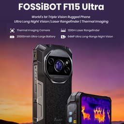 FOSSiBOT F115 Ultra Robuuste Smartphone 5G - 36GB RAM - 256GB ROM - 6.78 inch FHD+ Scherm - 20000 mAh 33W - IP68 Waterdicht Telefoon - Android 16 - 50MP + 36MP Camera, 64MP Nachtzicht - Bluetooth 5.4 - GPS NFC - Zwart — thumbnail 15