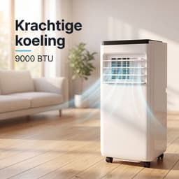 Komodo Mobiele Airco 9000 BTU – 3-in-1 Airconditioner (Koelen, Ventileren & Ontvochtigen) – Met Afvoerslang & Afstandsbediening – Mobiele Airconditioning — thumbnail 8