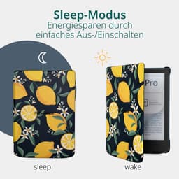 PocketBook Verse Pro Azure e-reader – Inclusief Citroen / Lemon Print Hoesje (shell cover) – Voordeelbundel — thumbnail 5